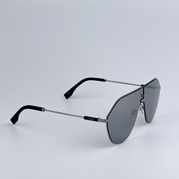Fendi FE40080U FF MATCH 12C BRAND NEW Sunglasses Ruthenium Mirror Unisex Round - Picture 7 of 13